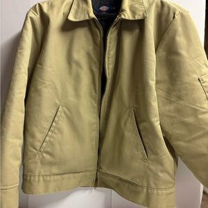 Vintage 90s Dickies Eisenhower Jacket Mens Size L Reg Khaki Full Zip Quilt Lined